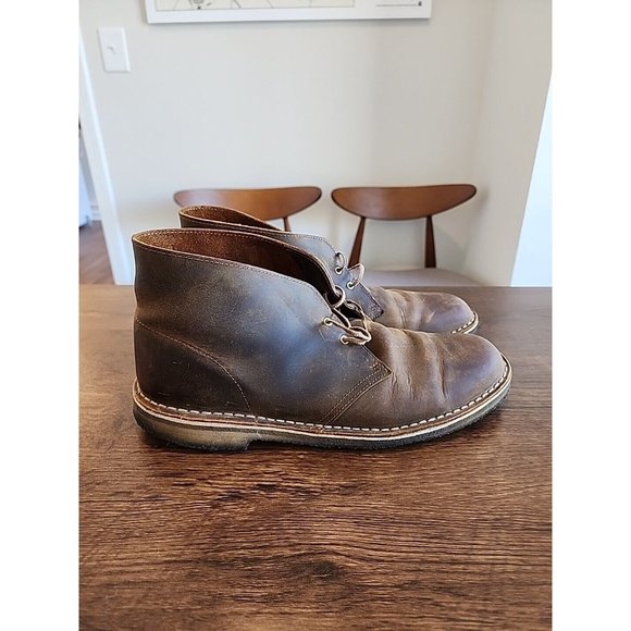 Clark's Originals Men's Leather Desert 2 Eye Chukka Ankle Boots Size 11.5M - Picture 1 of 13